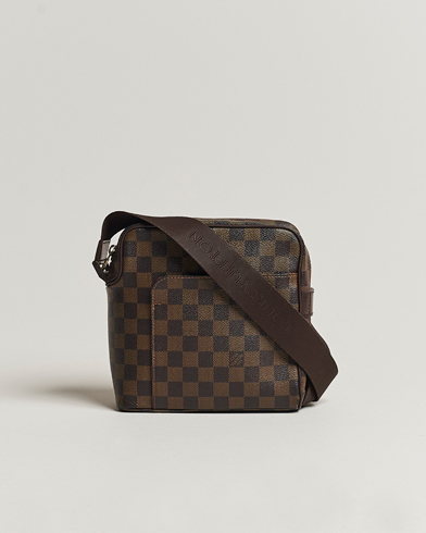 Herren | Pre-Owned & Vintage Bags | Louis Vuitton Pre-Owned | Olaf Shoulder Bag Damier Ebene 