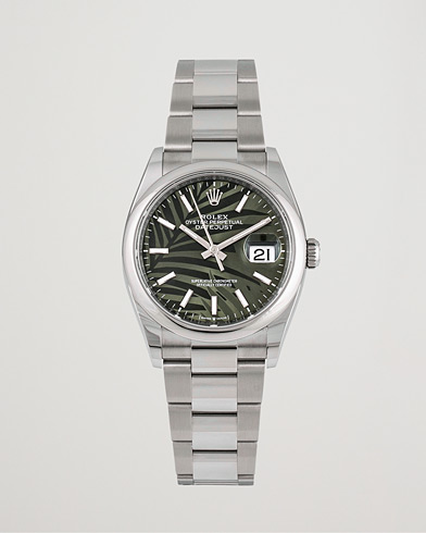 Gebraucht | Pre-Owned & Vintage Watches | Rolex Pre-Owned | Datejust Palm Motif 126200 Silver