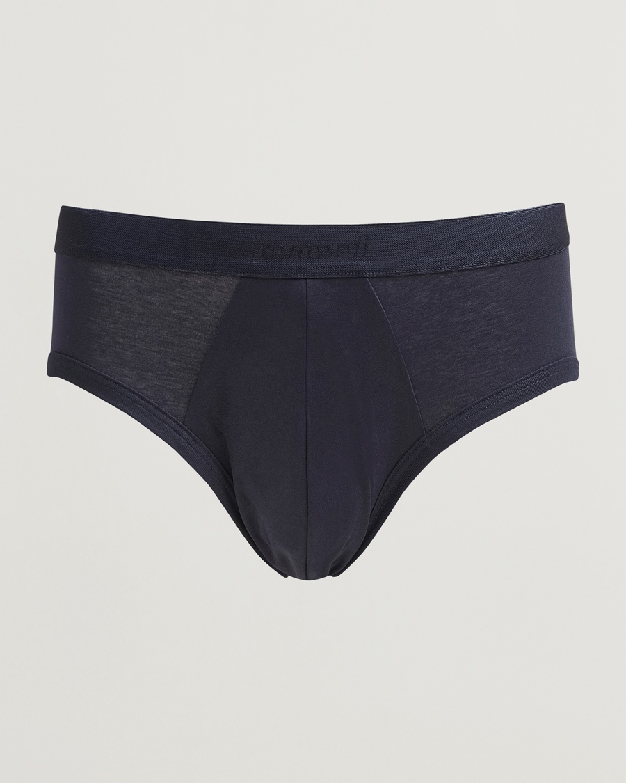 Zimmerli of Switzerland Sea Island Cotton Briefs Navy – Blau