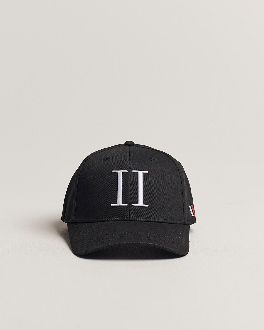 LES DEUX Encore Organic Cotton Baseball Cap II Black/White – Schwarz