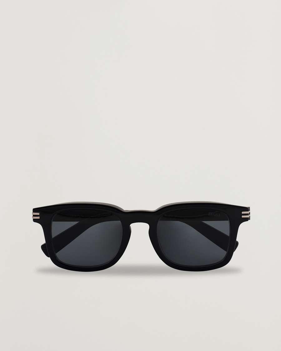 Zegna EZ0230 Sunglasses Black/Smoke – Schwarz