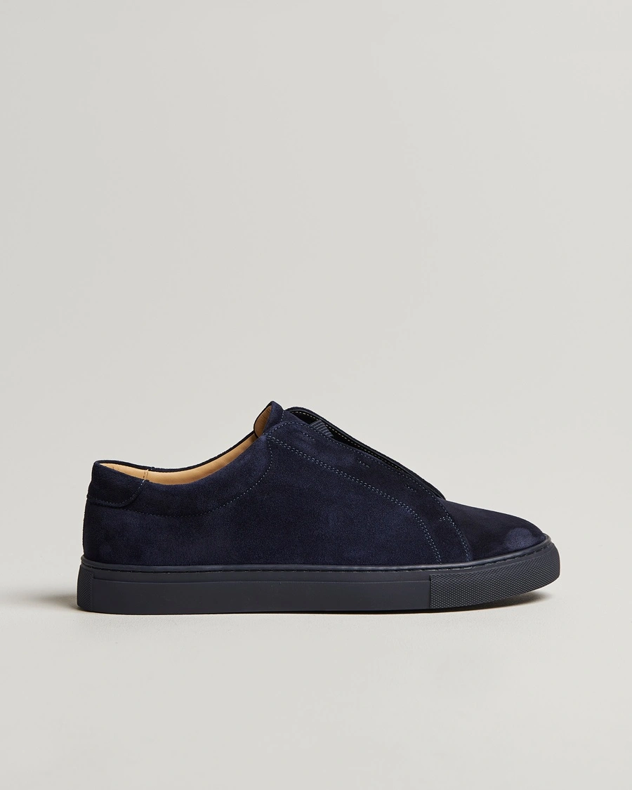 Myrqvist Alnö Sneakers Navy Suede – Blau