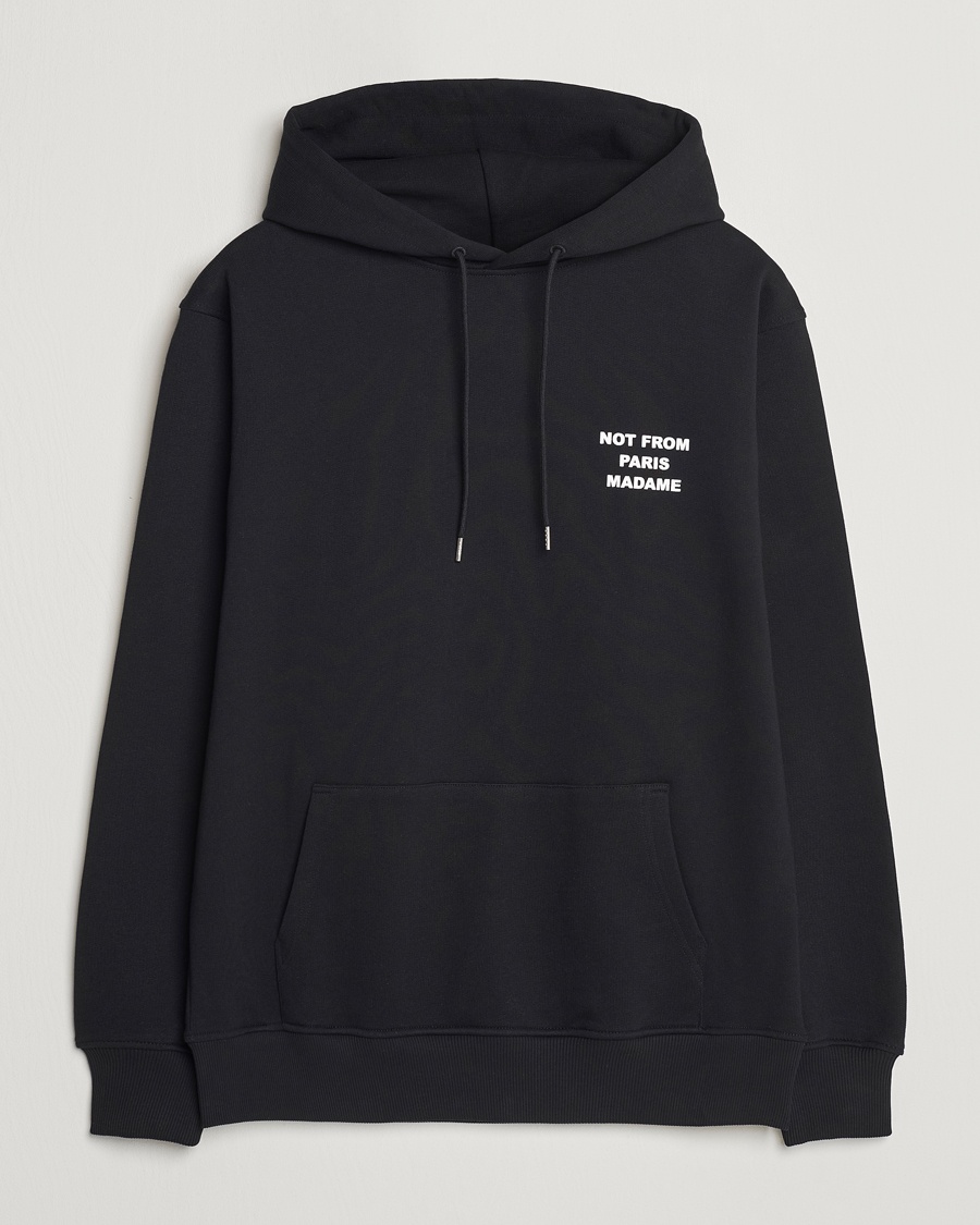 Drôle de Monsieur Slogan Hoodie Black – Schwarz