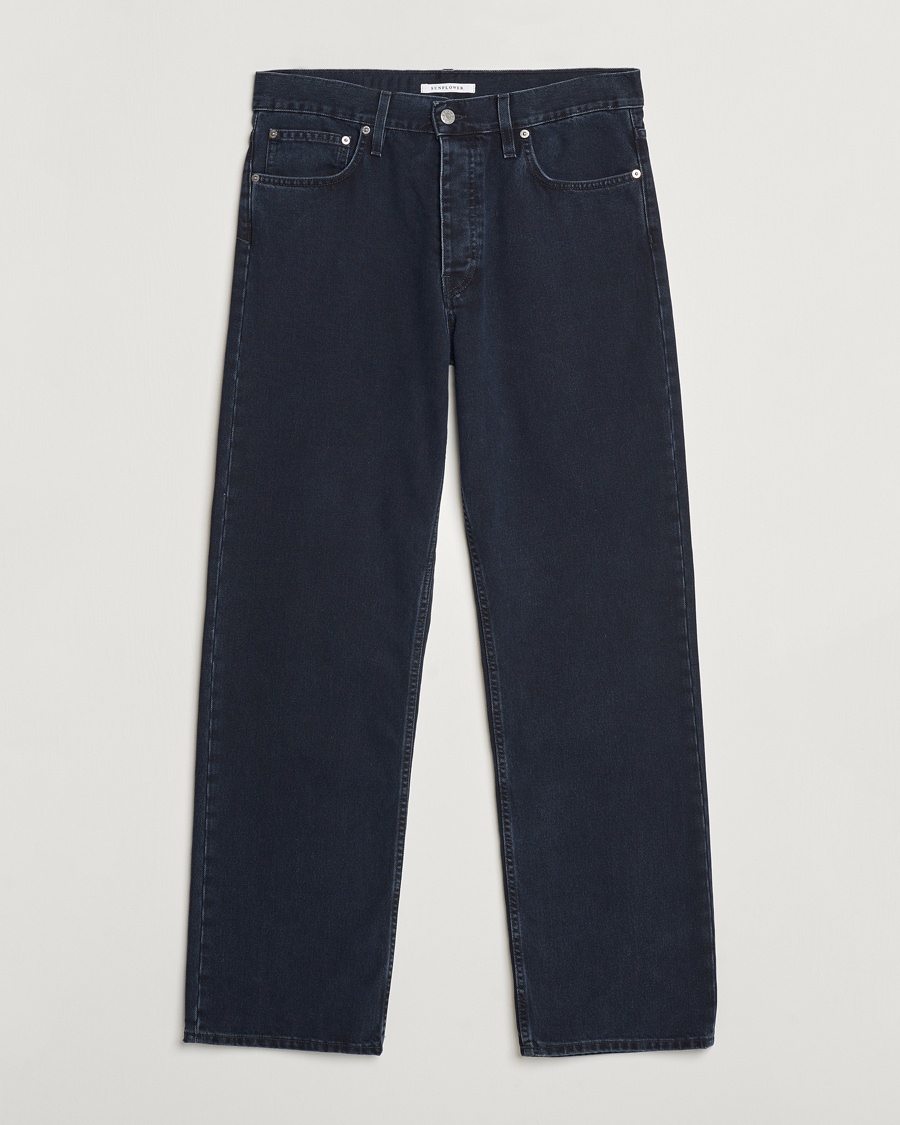 Sunflower Loose Jeans Blue Black – Blau