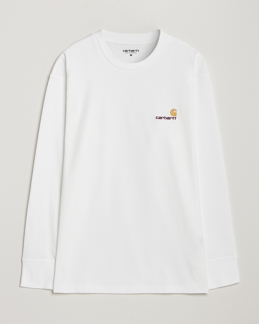 Carhartt WIP American Script Long Sleeve T-Shirt White – Weiß