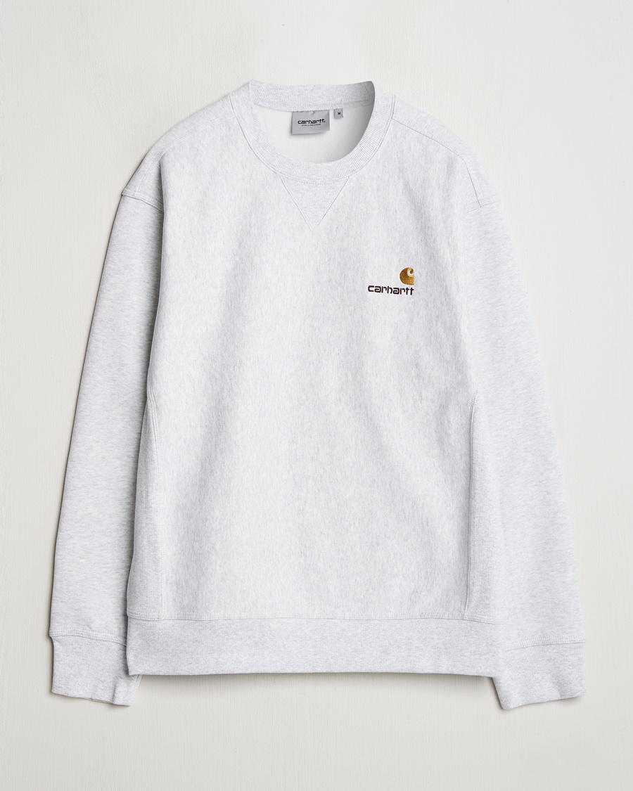 Carhartt WIP American Script Sweatshirt Ash Heather – Grau