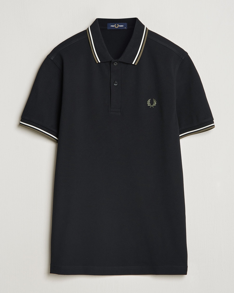 Fred Perry Twin Tipped Polo Shirt Black – Schwarz