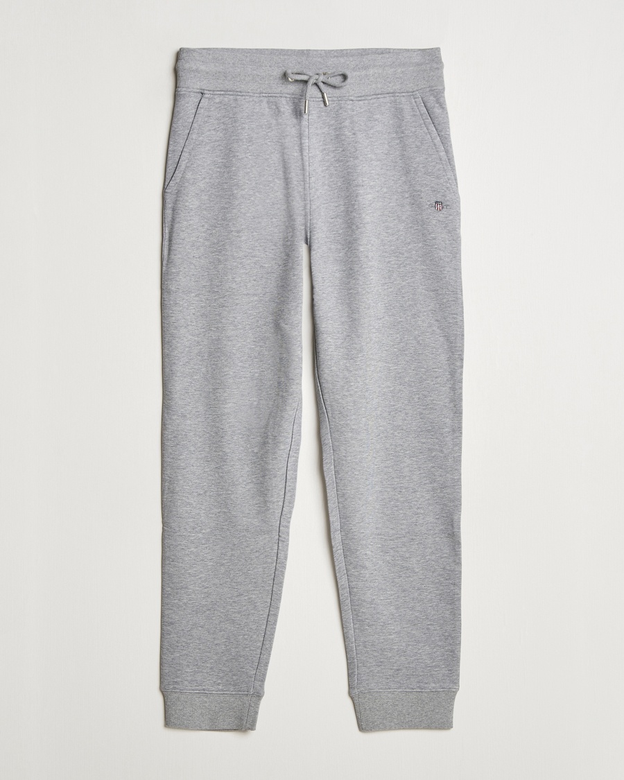 GANT Original Sweatpant Grey Melange – Grau