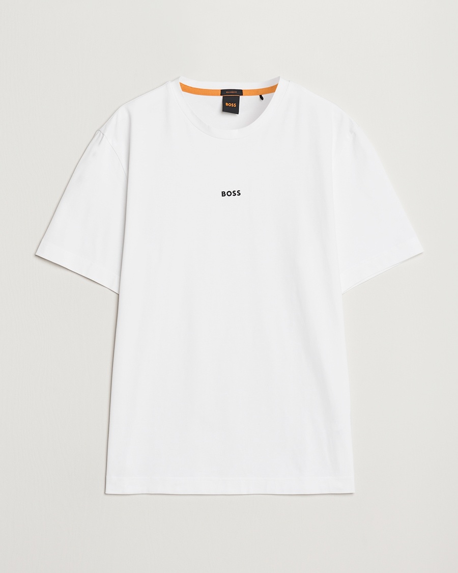 BOSS ORANGE Tchup Logo Crew Neck T-Shirt White – Weiß