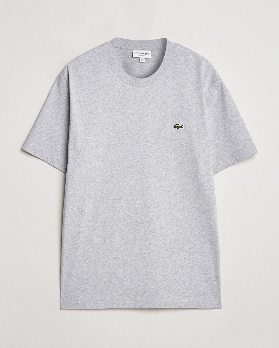 Lacoste Crew Neck T-Shirt Silver Chine – Grau