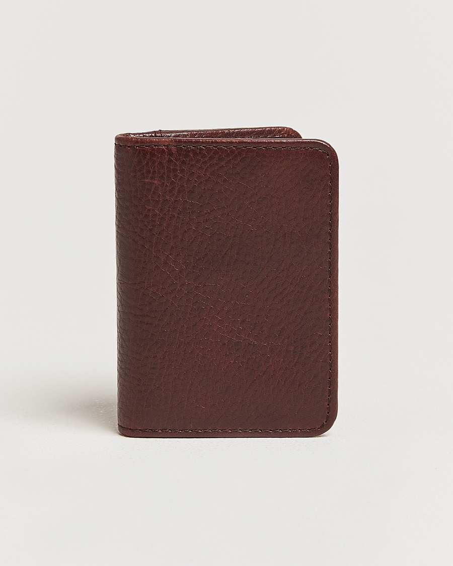 Loake Shoemakers Fenchurch Grained Leather Card Holder Dark Brown – Braun
