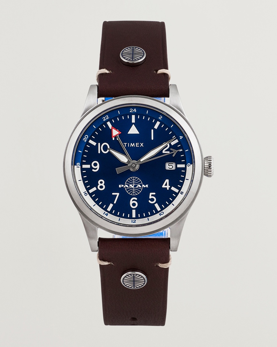 Timex Pan Am GMT Stainless Steel 39mm Blue Dial – Blau