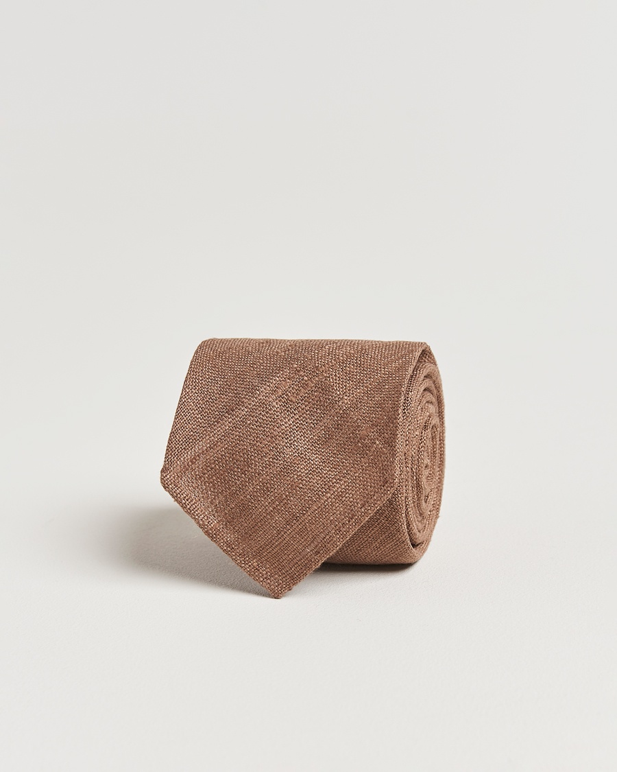 Drake's Drake'sSilk Tussah Handrolled TieCoffee – Braun