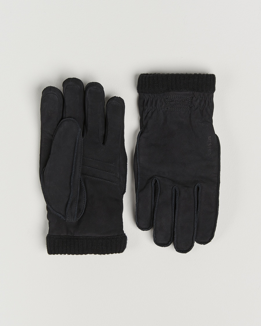 Hestra Joar Primaloft Lined Nubuck Glove Black – Schwarz