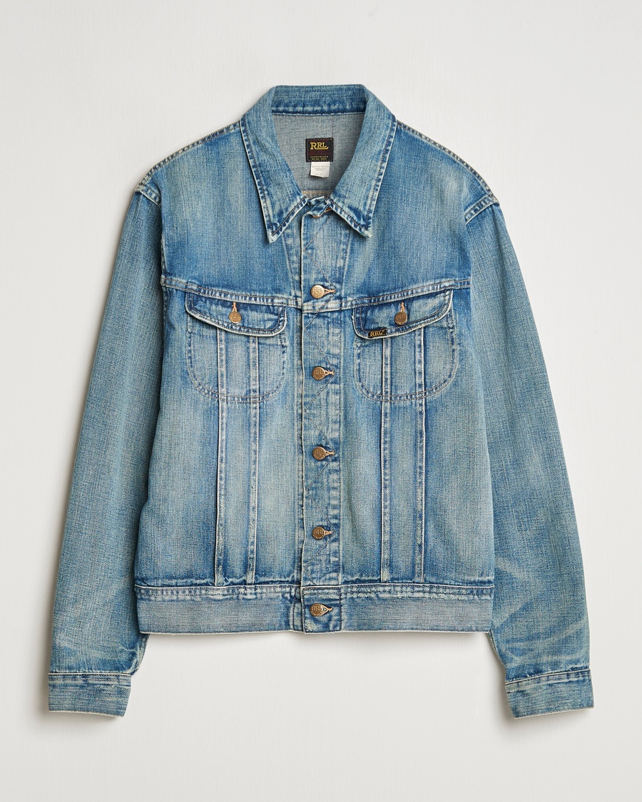RRL Lot 271 Denim Jacket Leeland Wash – Blau