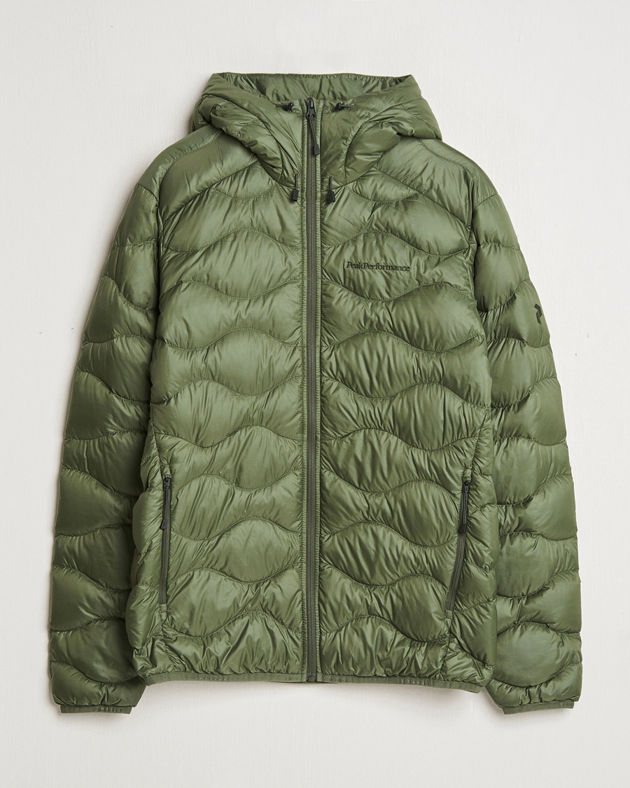 Peak Performance Helium Down Hooded Jacket Pine Needle – Grün
