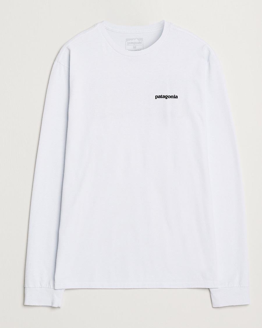 Patagonia P-6 Logo Responsibili LS T-Shirt White – Weiß