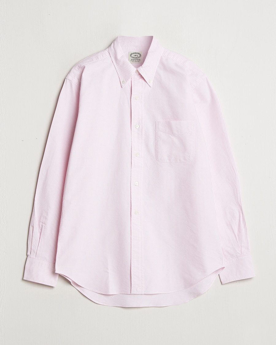 Kamakura Shirts Vintage Ivy Oxford Button Down Shirt Pink Stripe – Rosa