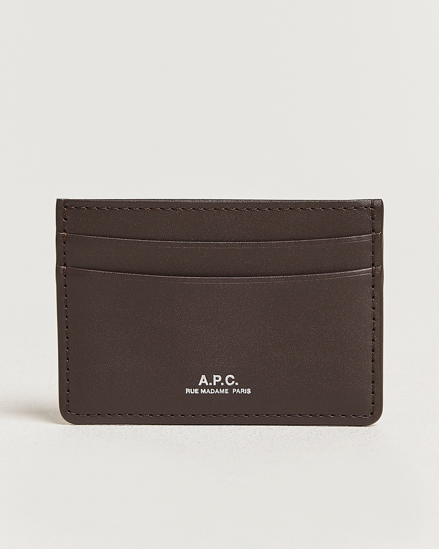 A.P.C. A.P.C.Calf Leather Card HolderDark Brown – Braun