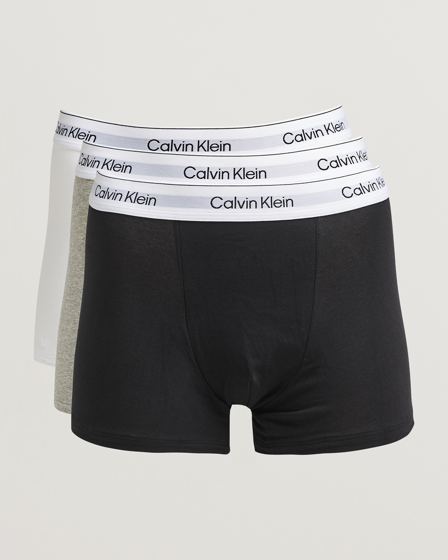 Calvin Klein 3-Pack Icon Cotton Stretch Relaxed Trunk Black/White/Grey – Mehrfarbig