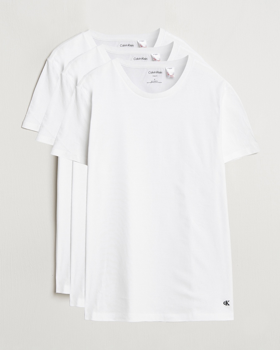 Calvin Klein 3-Pack Cotton Crew Neck T-Shirt White – Weiß
