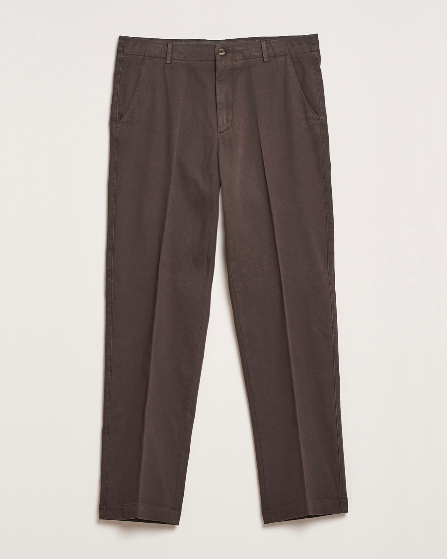 Boglioli Regular Fit Cotton Chinos Brown – Braun