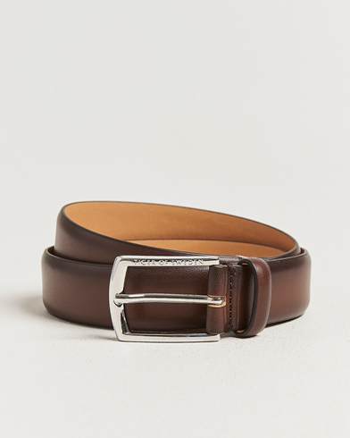 Tiger of Sweden Asenby Leather 3 cm Belt Dark Brown – Braun