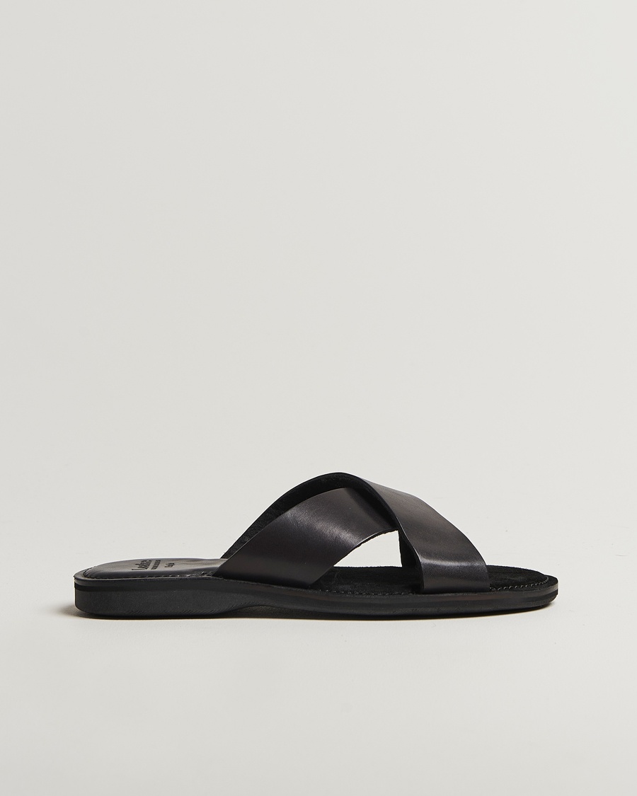 Loake 1880 Gozo Leather Sandal Black – Schwarz