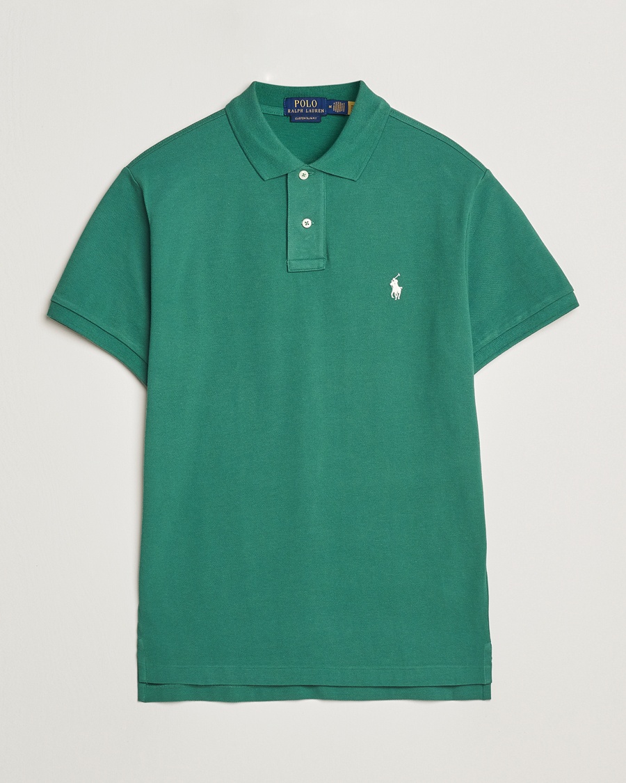Polo Ralph Lauren Custom Slim Fit Polo Antique Green – Grün