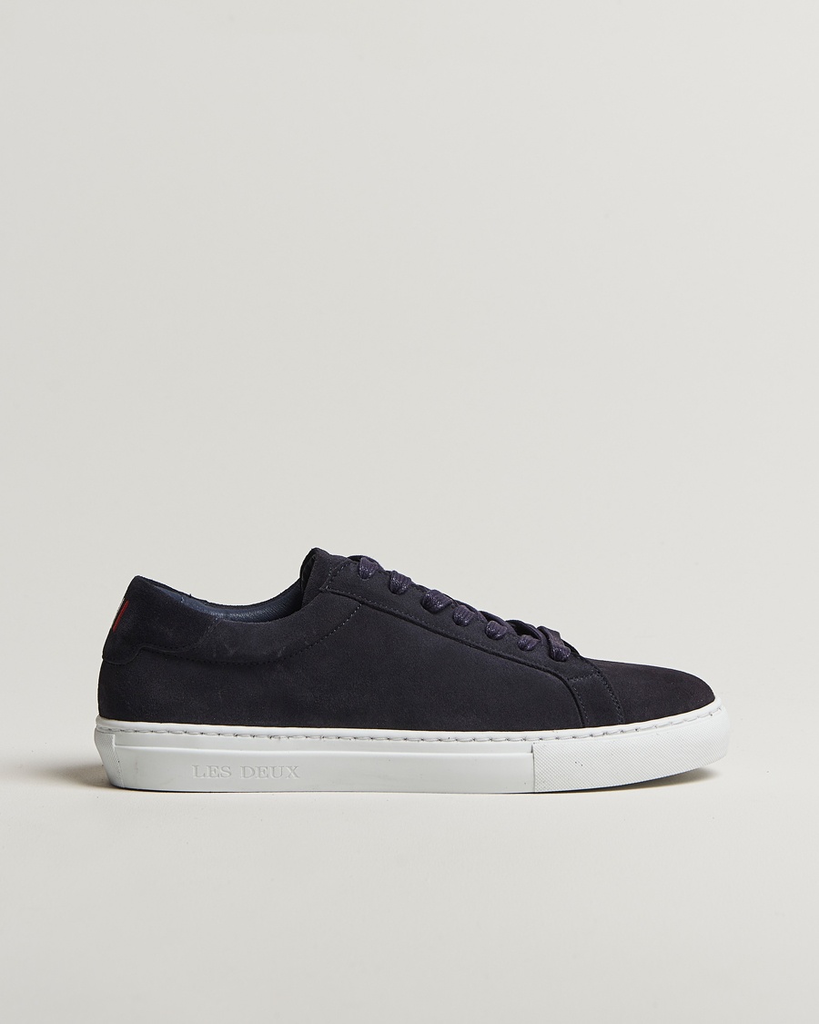 LES DEUX Theodor Suede Sneakers Navy – Blau