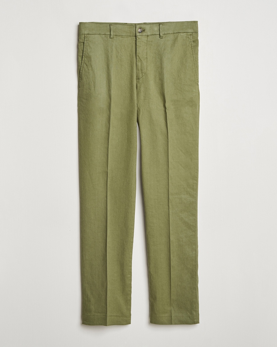 J.Lindeberg Lois Linen Stretch Pants Olivinie – Grün