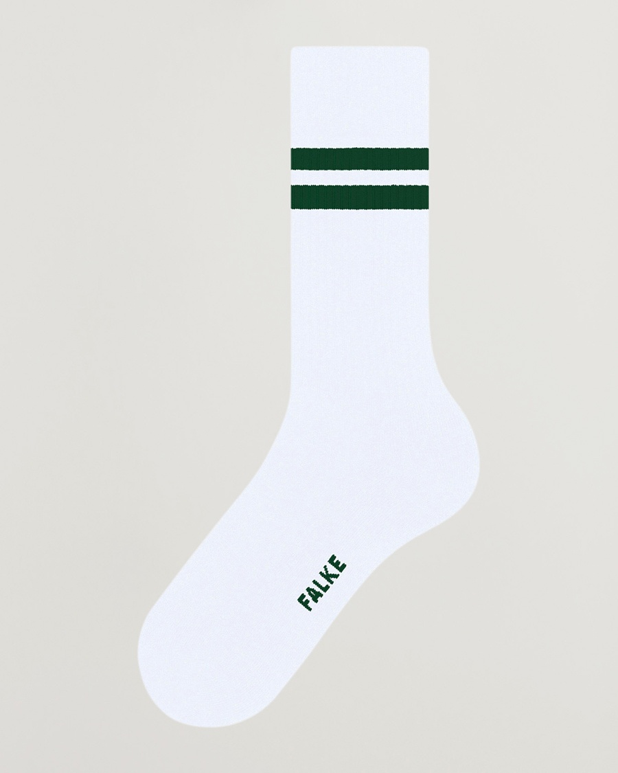 Falke Dynamic Tennis Sock White/Green – Weiß