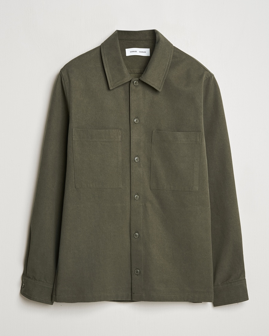 Samsøe Samsøe Sataka Overshirt Forest Night – Grün