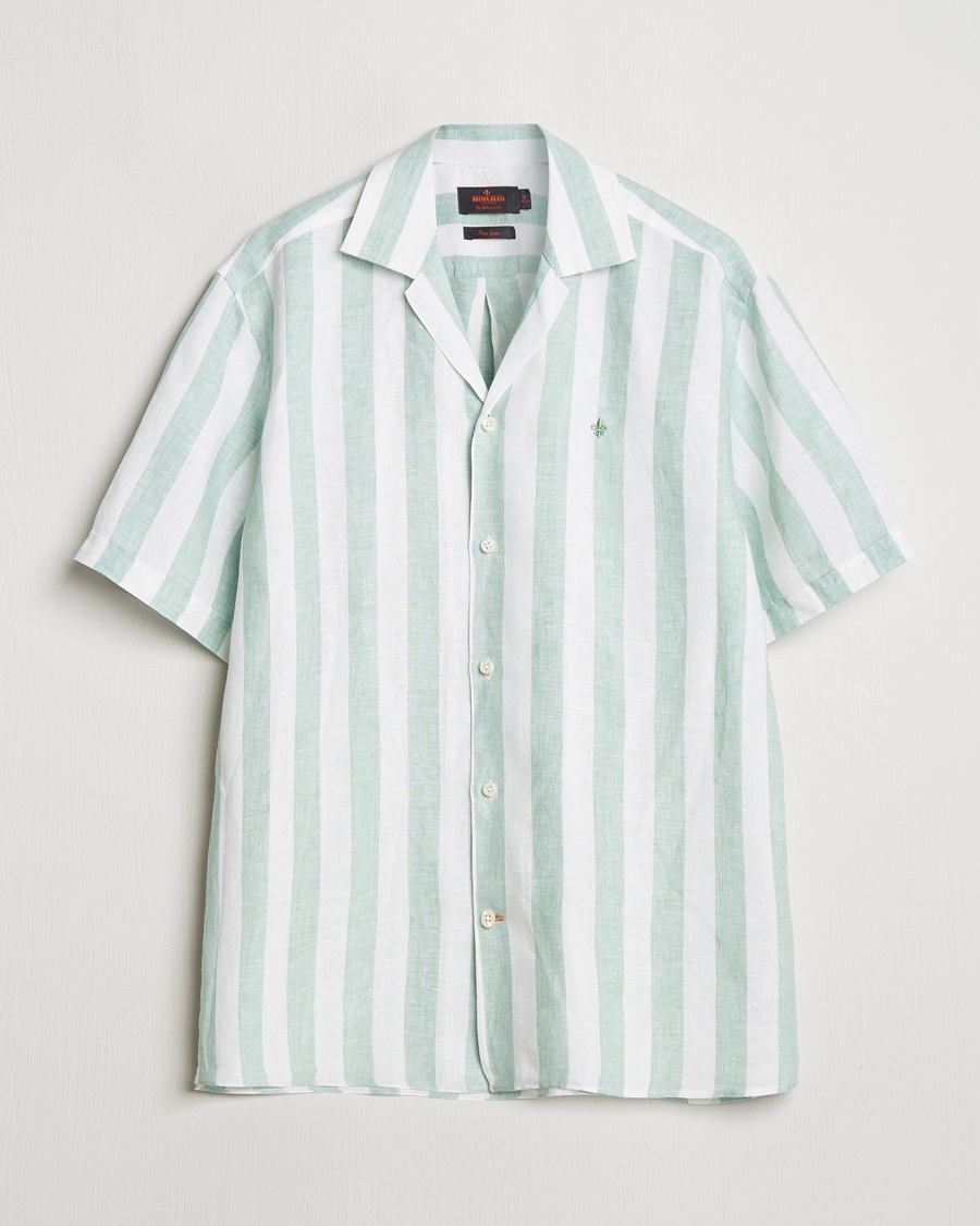 Morris Resort Linen Shirt Green – Grün