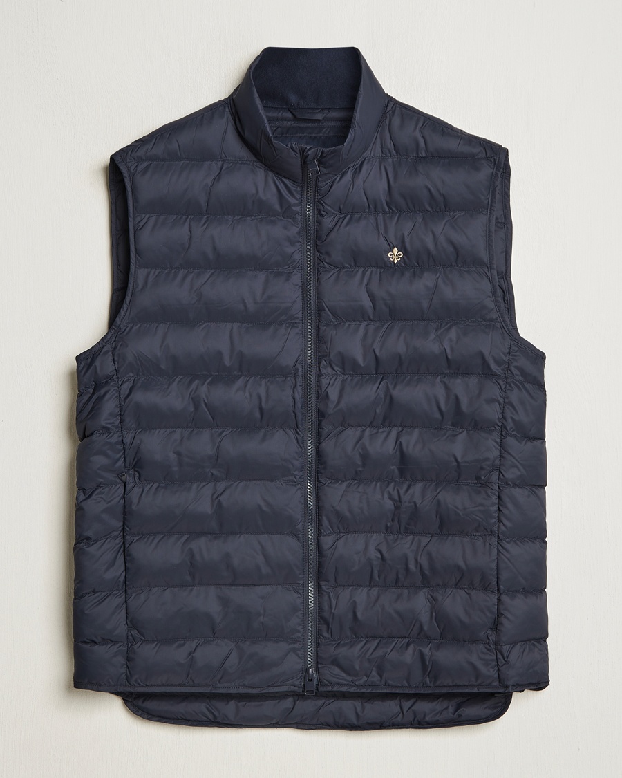 Morris Norfolk Liner Vest Navy – Blau