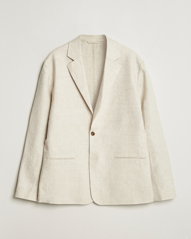 NN07 Timo Linen Blazer Oat – Beige