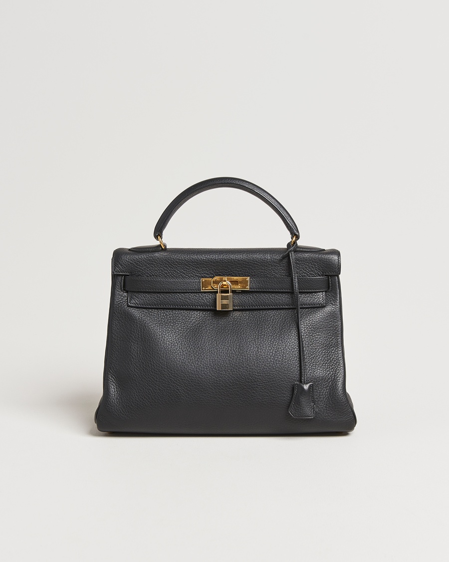 Hermès Pre-Owned Kelly 32 Handbag Taurillon Leather Black – Schwarz