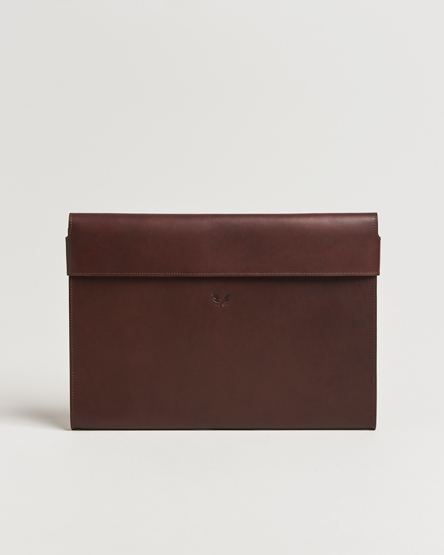 Bennett Winch Large Leather Folio Brown – Braun