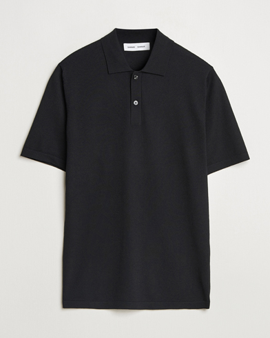 Samsøe Samsøe Sarown Knitted Polo Black – Schwarz