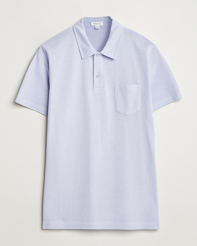 Sunspel Riviera Polo Shirt Pale Lilac – Lila