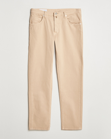 Incotex 5-Pocket Cotton Stretch Pants Beige – Beige