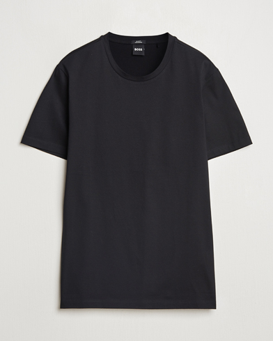 BOSS BLACK Tessler Mercerized Crew Neck T-Shirt Black – Schwarz