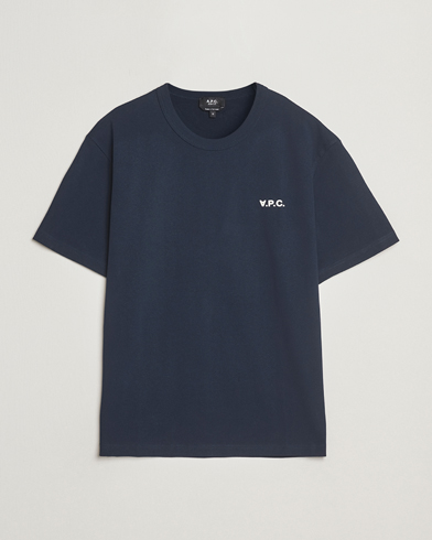 A.P.C. Boxy Fit Petit VPC T-Shirt Dark Navy/Ecru – Blau