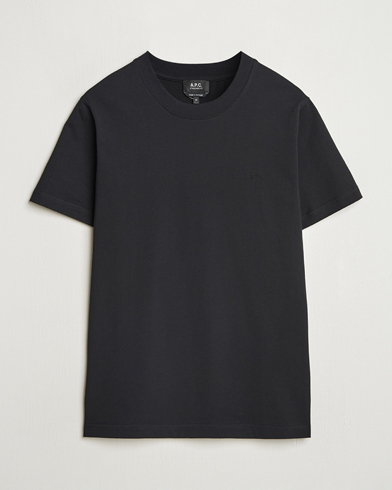 A.P.C. Embroidered APC T-Shirt Black – Schwarz