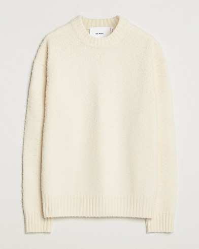 Axel Arigato Miles Bouclé Knitted Sweater Off White – Weiß