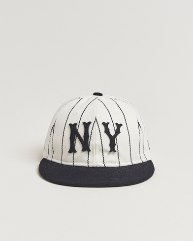 New Era Retro Crown 9Fifty Melton Wool Cap New York Yankees Stripe – Weiß