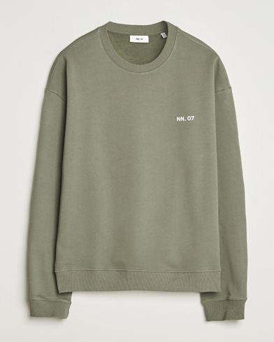 NN07 Dagon Crew Neck Sweatshirt Capers Green – Grün