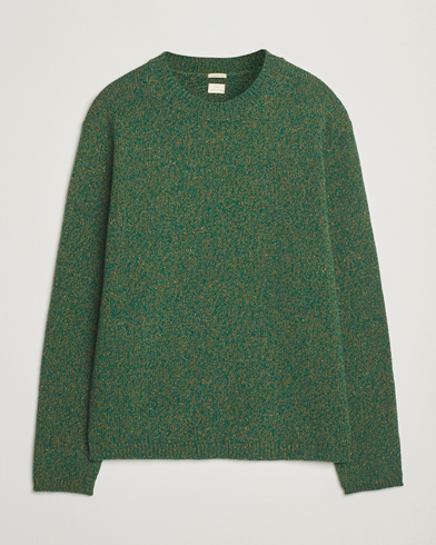 Massimo Alba Wool Mouline Sweater Green – Grün