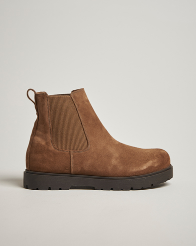 BIRKENSTOCK Highwood Suede Chelsea Boot Dark Tea – Braun
