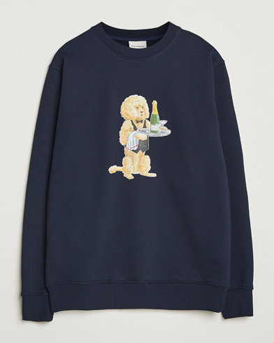 Drôle de Monsieur Poodle Sweatshirt Navy – Blau